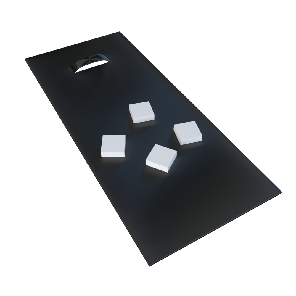 Foam + metal pendant