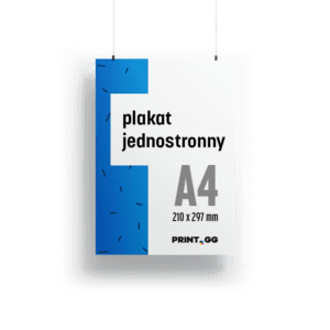 Plakaty jednostronne A4 (210 x 297 mm)