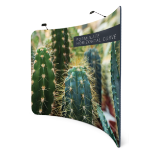 Ścianka reklamowa tekstylna - Formulate Łukowy Horyzontalny