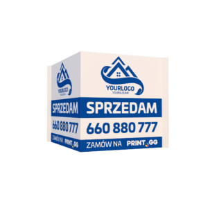 Baner 3D okienny, składany szyld maklerski