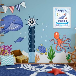 Naklejki ścienne dziecięce – Marina - zwierzątka morskie
