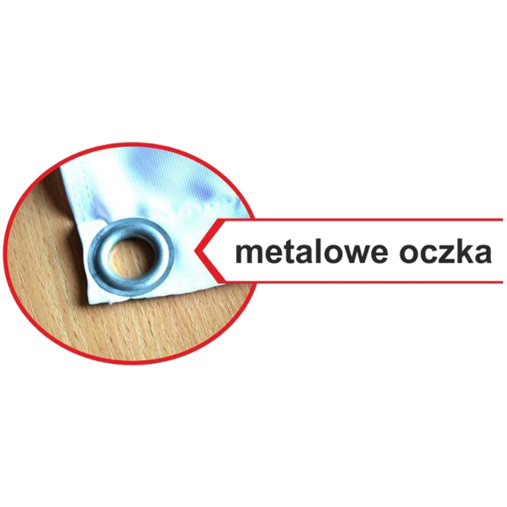 Metal eyelets on the RIGHT edge