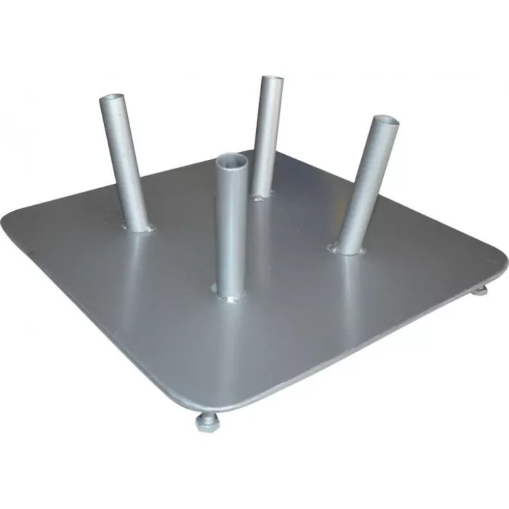 Square cabinet base for 4 flags