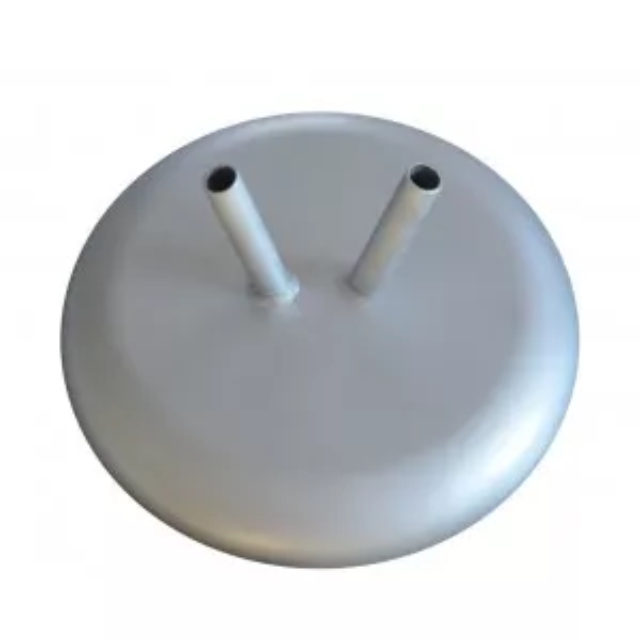 Cabinet base for 2 flags - silver