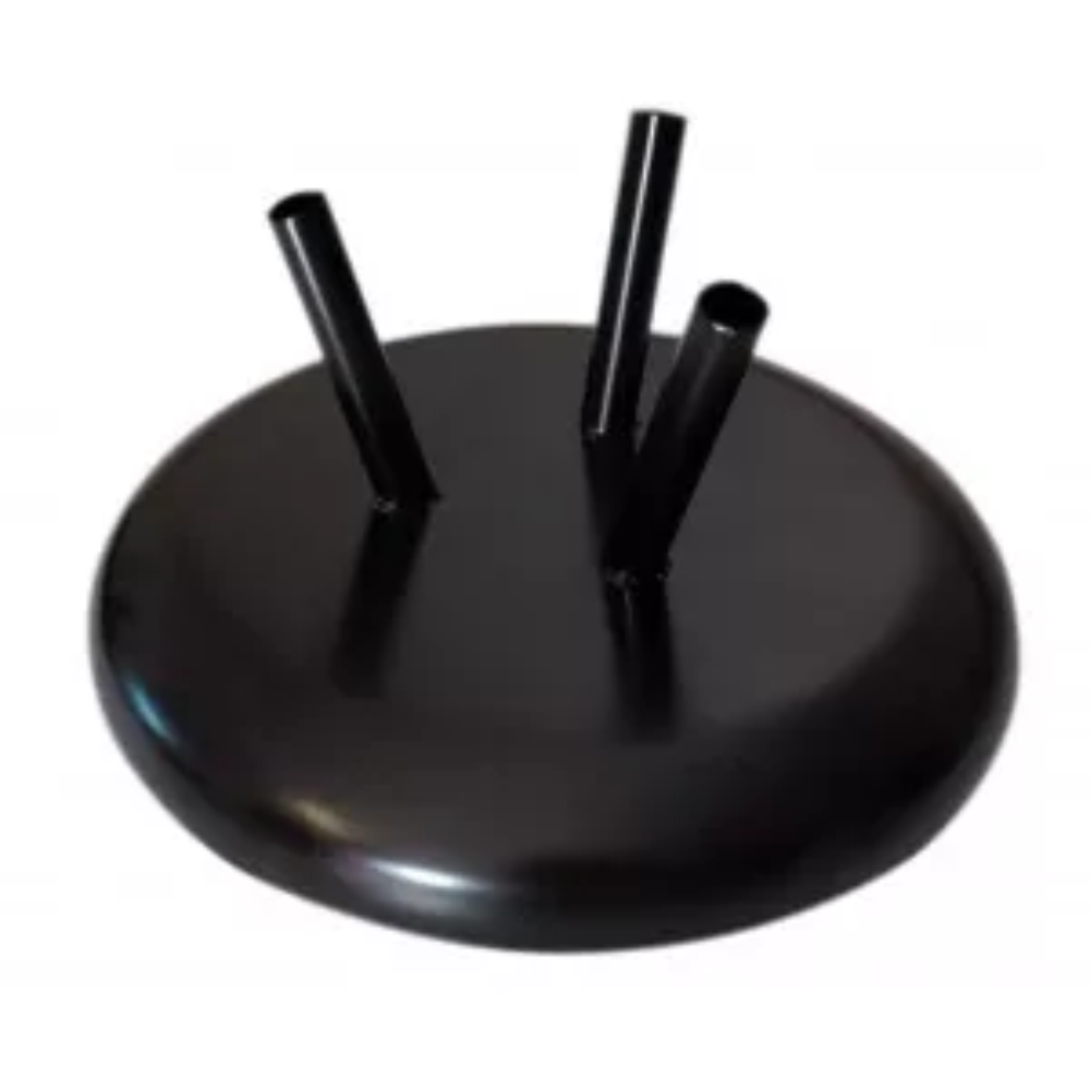 Cabinet base for 3 flags - black