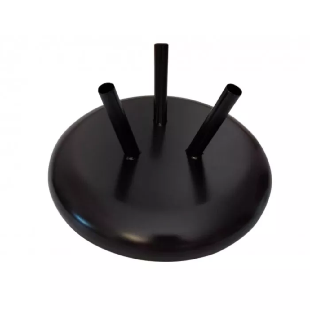 Cabinet base for 3 flags - silver