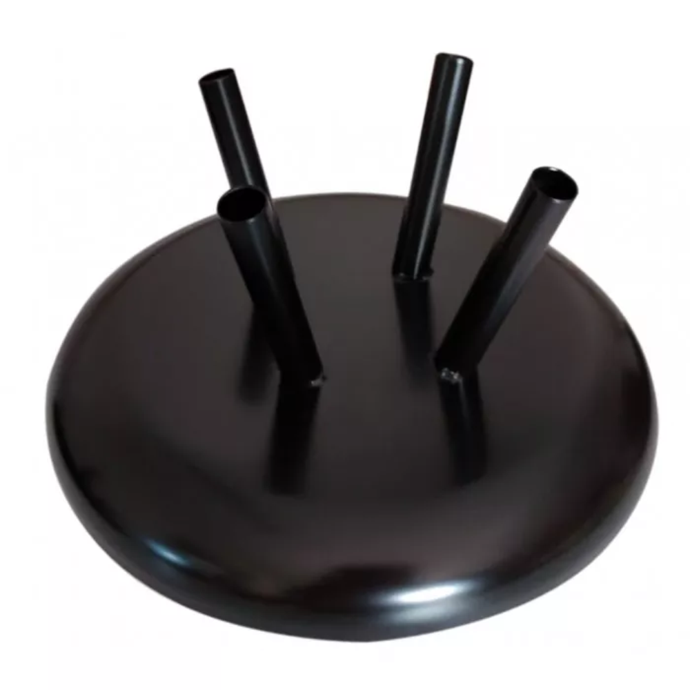 Cabinet base for 4 flags - black