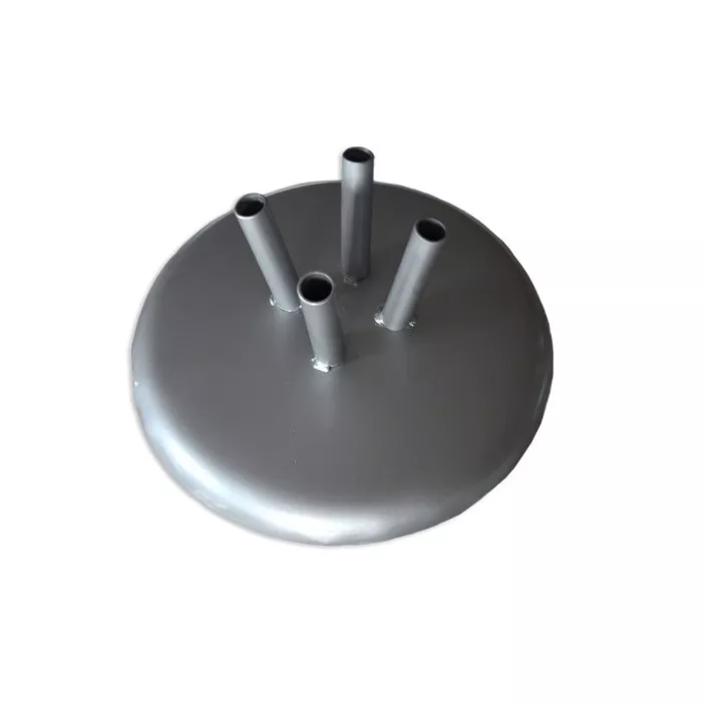 Cabinet base for 4 flags - silver