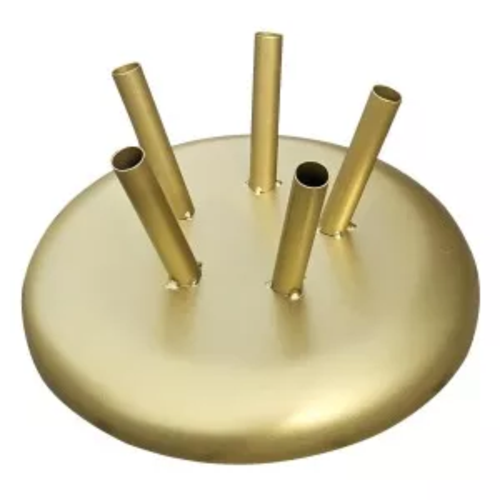 Cabinet base for 5 flags - gold
