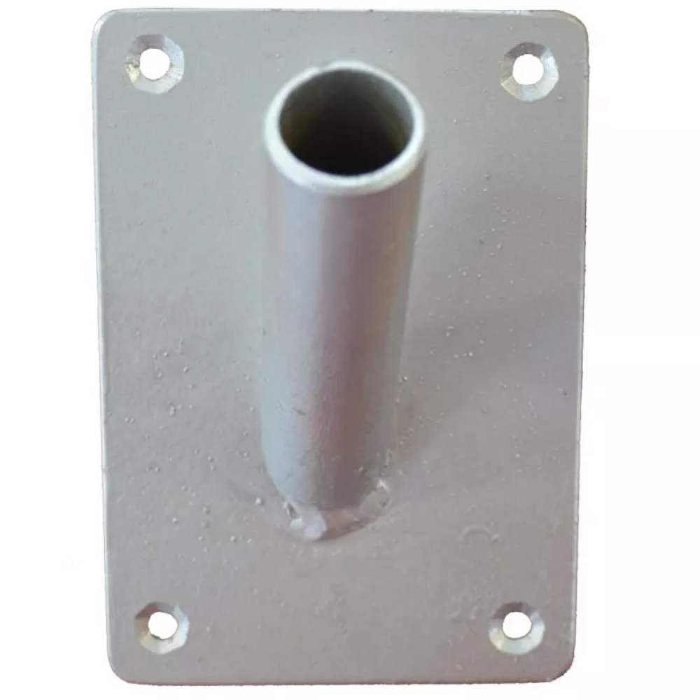 Single wall bracket - for 1 flag, rectangular, for facades