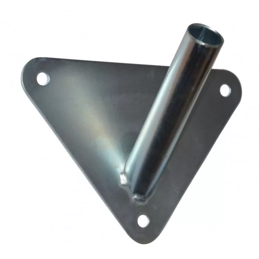 Single wall bracket - for 1 flag, triangular, for façade mounting