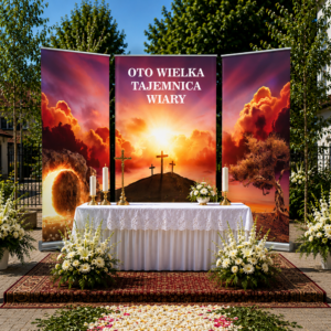 Kompletny ołtarz na Boże Ciało - wzór 05