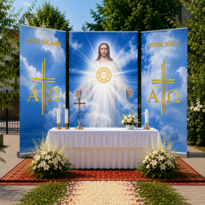 Kompletny ołtarz na Boże Ciało - wzór 06