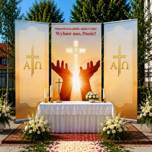 Kompletny ołtarz na Boże Ciało - wzór 07
