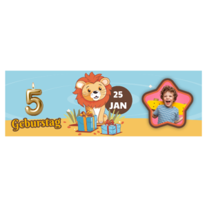 Baner urodzinowy personalizowany - wzór 6