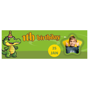 Baner urodzinowy personalizowany - wzór 7