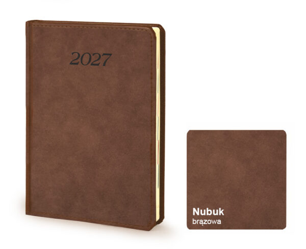 Kalendarz książkowy Eleganto A5 Nubuk