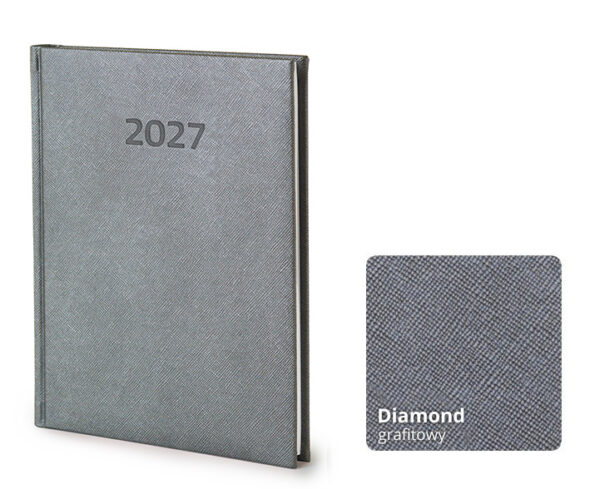 Kalendarz książkowy Tygodniowy z notesem ~A5 Diamond