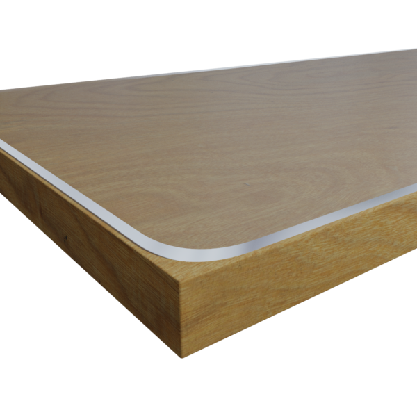 mata ochronna 2 mm na stol z zaokrąglonymi rogami teksturowana szroniona