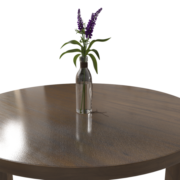 mata ochronna 2 mm na stol z zaokrąglonymi rogami teksturowana szroniona